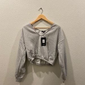 Fashion Nova "Catching Flights Sweatshirt"